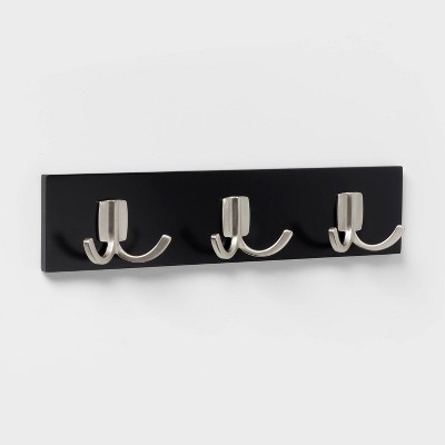 Birdrock Home Tri Hook Coat Rack - 3 Hooks - Wall Mount Hat Rack