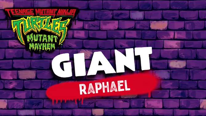 Teenage Mutant Ninja Turtles: Mutant Mayhem Giant Raphael Action Figure, 2 of 8, play video