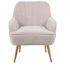 NicBex Accent Chair Modern Living Room Chair Lounge Chair with Gold Legs and Adjustable Legs for Bedroom - 2 of 4