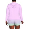 Lands' End Women's Long Sleeve Hooded Full Zip UPF 50 Rash Guard - 2 of 3