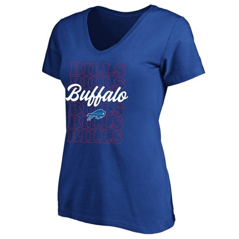 NFL Buffalo Bills Women's Plus Size Short Sleeve V-Neck T-Shirt - 1X