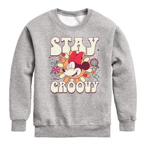 Boys' - Disney - Mickey & Friends Graphic Long Sleeve Fleece Sweatshirt - 1 of 4