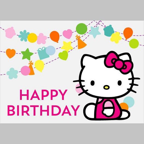 Birthday Card Hello Kitty Confetti - Papyrus