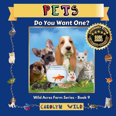 Pets - (Wild Acres Farm) Large Print by  Carolyn Wild (Paperback)