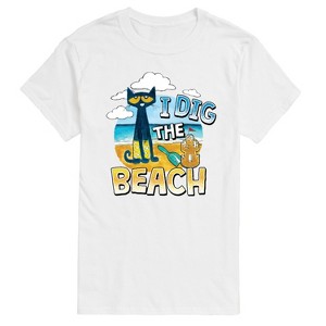 Men's - Pete the Cat - I Dig The Beach Short Sleeve Graphic T-Shirt - 1 of 4