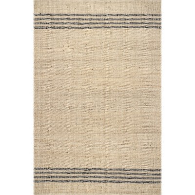 Nuloom Meadow Striped Jute Area Rug