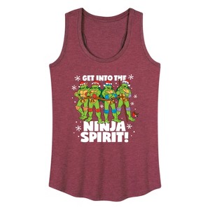 Women's - Teenage Mutant Ninja Turtles - Get Into The Ninja Spirit Graphic Racerback Tank - 1 of 4