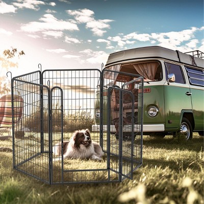 Metal Pet Playpen,Dog Pen Outdoor,Play Pen For Puppy,Rabbit Playpen,Chicken Wire Fence,Poultry Netting,Dog Corral Indoor-Cuddlewood