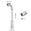 Unique Bargains High Carbon Steel Repairing L-Shaped Angled Double Box End Metric Hex Socket Wrench - 2 of 4