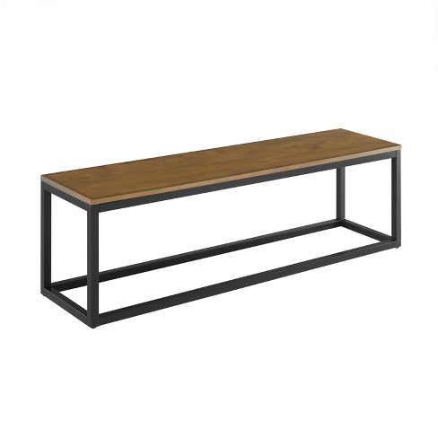Barnaby Narrow Coffee Table Bench Brown Aiden Lane Target