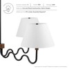 Modway Sunlit Squiggle Arm 4-Light Pendant Light – Mid-Century Modern Chandelier with Walnut and Black Finish - 4 of 4