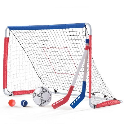 Step2 Kid Child Outdoor Kickback Soccer Hockey Training Goal and Pitchback Net