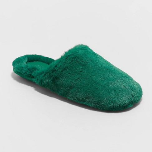 Women's Paris Crossband Faux Fur Slippers - Stars Above™ : Target