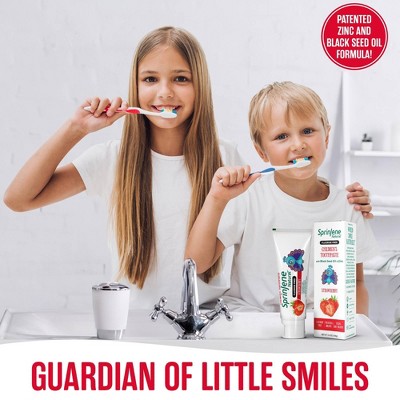 SprinJene Kids Tarter Control Toothpaste - Strawberry - 3.5oz