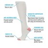 Memoi WellFit 15-20mmHg Off Black Cotton Compression Socks - 4 of 4
