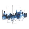 Trademark Fine Art-Michael Tompsett 'Chicago Illinois Skyline II' Canvas Art - 2 of 3
