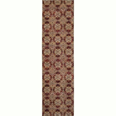 Oriental Weavers Andorra 6883A Red/ Gold Indoor Area Rug - 2'6" x 12'