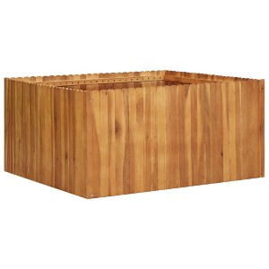 vidaXL Garden Raised Bed 39.4"x39.4"x19.7" Solid Acacia Wood - 1 of 2