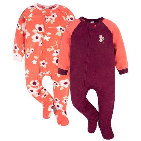 Gerber baby hot sale girl sleepers