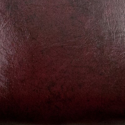 Oxblood Vinyl and Mahogany Traditional Accent Chair