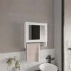 GlasFlength Decorative Wall Mirrors Wall Art Bathroom Decor Cabinet Vanity Medicine Cabinet Mirrors for Bathroom Wall, White, 5.7"*17.7"*19.7" - 2 of 4
