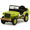 1942 Willys MB Jeep Bright Green "Help Smokey Prevent Forest Fires" "Smokey Bear" Series 1 1/64 Diecast Model Car by Greenlight - 2 of 3