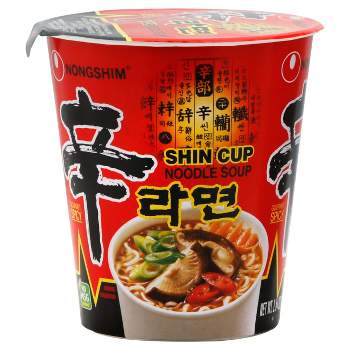 Nongshim Spicy Shin Soup Noodle Cup - 2.64oz