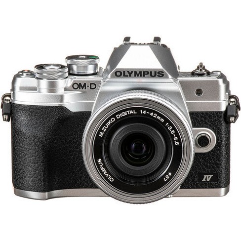 OM SYSTEM OM-D E-M10 Mark IV Silver Mirrorless Camera with 14-42mm EZ Lens Kit - image 1 of 4