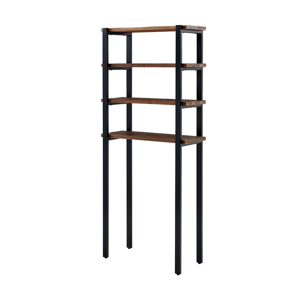 Pomona Over The Toilet 4-Shelf Bath Storage - Alaterre Furniture - thumbnail 4