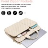 Laptop Sleeve 13 - 13.3 Inch 360 Protective ,Quilted Bag with 2 Pockets,Handle & Belt for MacBook Air/Pro 13/Pro 14,HP,Dell,ASUS,Lenovo - 2 of 4