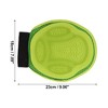 Unique Bargains Pet Grooming Gloves Yellow Green 1 Pc - 2 of 4