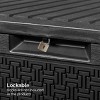Syemin Deck Boxes 90gal Outdoor Garden Plastic Storage Deck Box Waterproof Deck Box Outdoor Lockable Storage Container, Black, 45.67"*19.5"*23.23" - 3 of 4