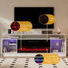 Hyleory Christmas 70'' fireplace Colorful Fireplace TV Stand with Storage, 7 Colors, Remote Control Control For Living Room - 3 of 4