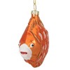 Northlight Metallic Discus Fish Glass Christmas Ornament - 3.75" - Orange - 2 of 4