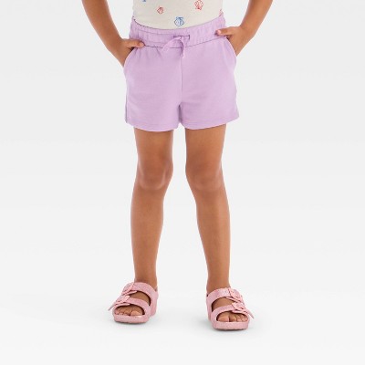 Toddler Girls' Knit Shorts - Cat & Jack™ Lilac Purple 2T