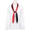 INSPIRE CHIC Women's Contrast Color Square Gradient Colorful Satin Silky Neck Scarves 1Pc - 2 of 4