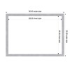 Amanti Art Grace Brushed Nickel Narrow Framed Dry Erase Magnetic Board - 3 of 4