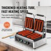 VEVOR Commercial Panini Grill, 3600W Electric Sandwich Panini Maker, Stainless Steel Double Sandwich Press, 19"x9" Full Grooved Enamel Plate - 3 of 4