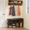 Whizmax Shoe Storage Bench Cubby Organizer with Foam Pad Seating Cushion for Entryway Bedroom Living Room Dorm and Small Apartment - 2 of 4