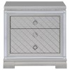 Coaster,Eleanor Rectangular 2-drawer Nightstand Metallic - 2 of 4