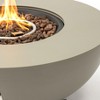 36 Inch Round Iron Fire Pit Table for Patio Backyard Deck Outdoor Fireplaces Stove - 2 of 4