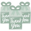 Big Dot of Happiness Sage Green Elegantly Simple - Square Favor Gift Boxes - Guest Party Favors Bow Boxes - Set of 12 - 2 of 4