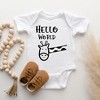 The Juniper Shop Hello World Giraffe Baby Bodysuit - image 2 of 2