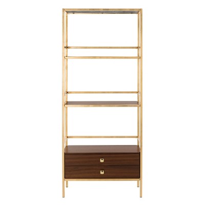 target gold bookshelf