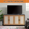 2  Cat Litter Box Cabinet, 47'' Hidden Litter Box Enclosure with Double Room, Wooden Cat House TV Stand Sideboard with 4 Sisal Doors - 4 of 4