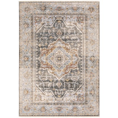 Oriental Weavers Maharaja 1803X Grey/ Blue Indoor Area Rug - 3'3