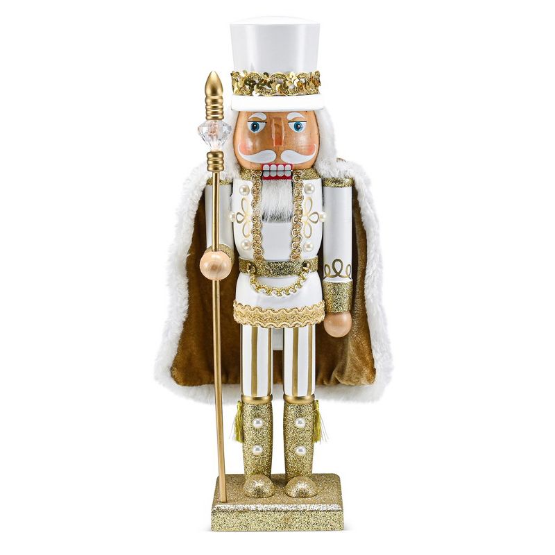 Ornativity Christmas King Wooden Nutcracker - Gold - 14 in, 1 of 8