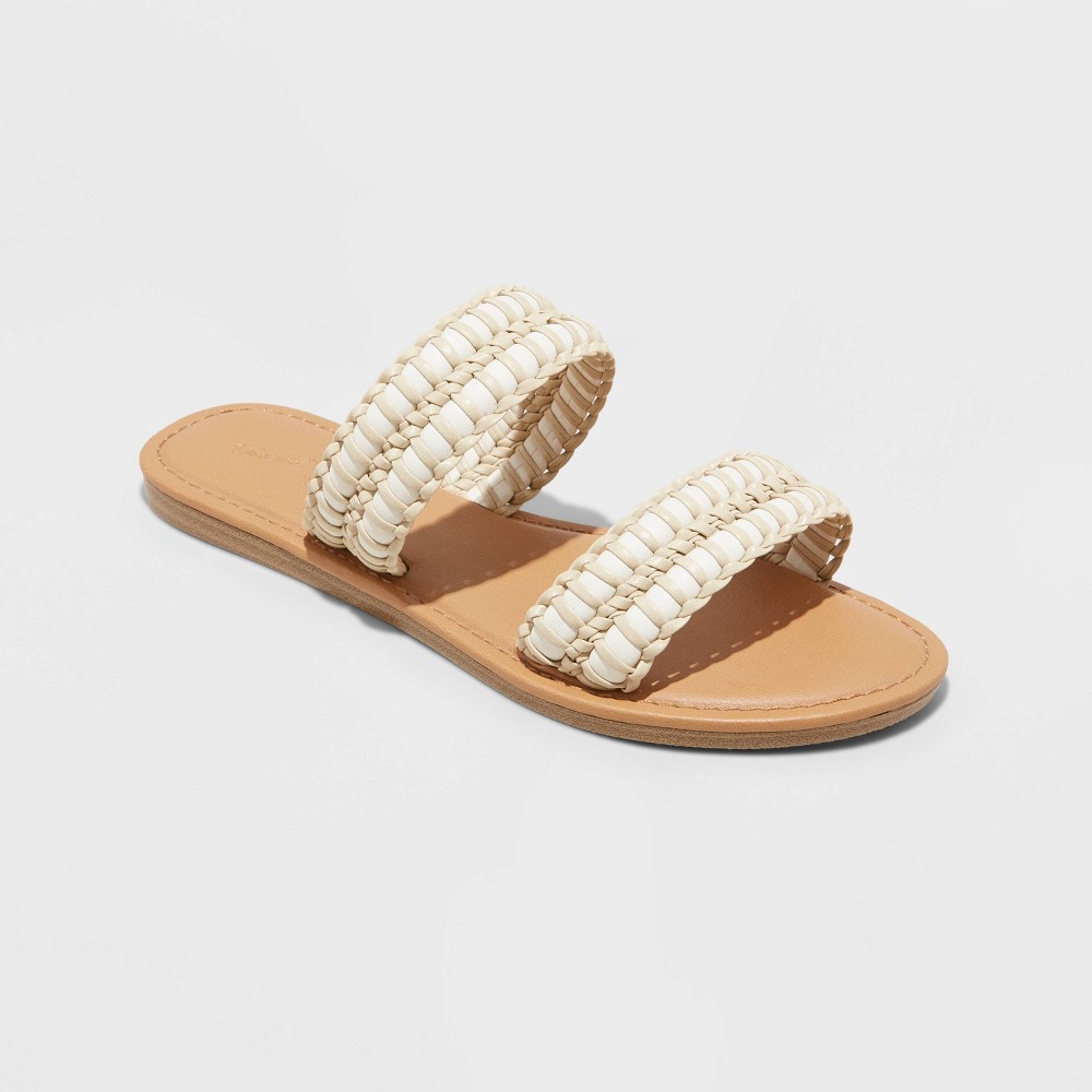Women's Kimmy Slide Sandals - Universal Thread Cream 7.5, Ivory