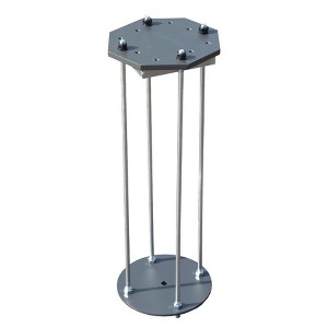 Kumasinova 7.8"x7.8" Steel Patio Umbrella Stand for Outdoor Cantilever Umbrellas,Heavy Duty 700LBS Ground Umbrella Base,Black - 1 of 4