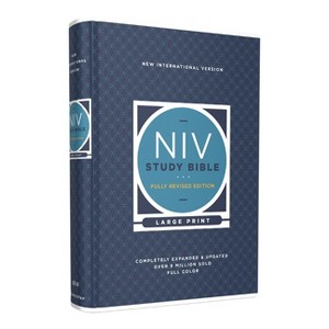NIV Study Bible, Fully Revised Edition, Large Print, Hardcover, Red Letter, Comfort Print - by  Zondervan - 1 of 1